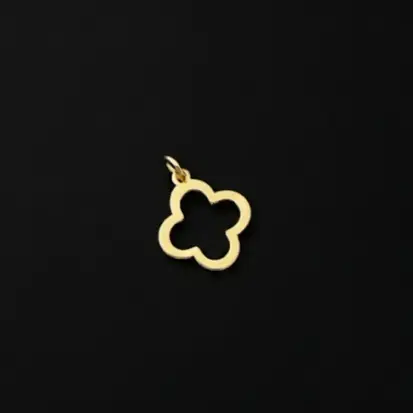 PINGENTE TREVO VAZADO DOURADO
